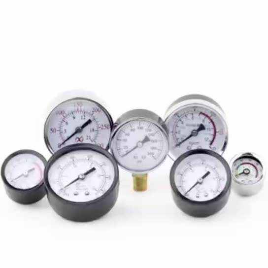 Cheap Price Brass Oxygen Lpg Gas Cylinder Dual Needle Mini Pressure Gauges