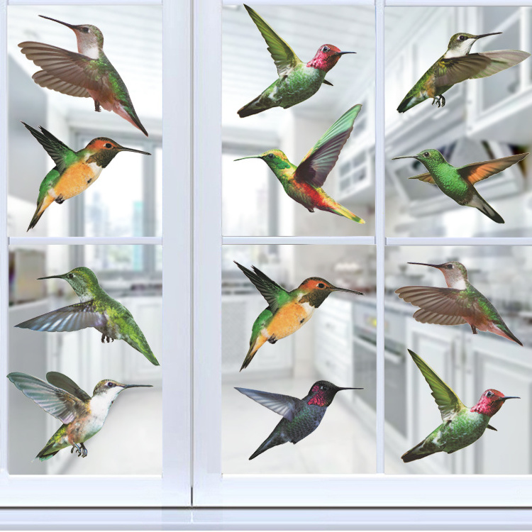 Window Clings Decals to Prevent Bird Strikes on Glass Non Adhesive Anti-Collision window sticker