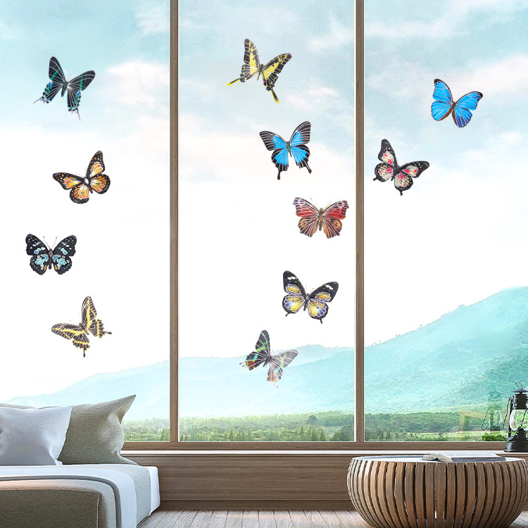 Removable Wedding Party Decoration Butterfly Wall Decals Waterproof Car Retro 3d Butterfly Sticker