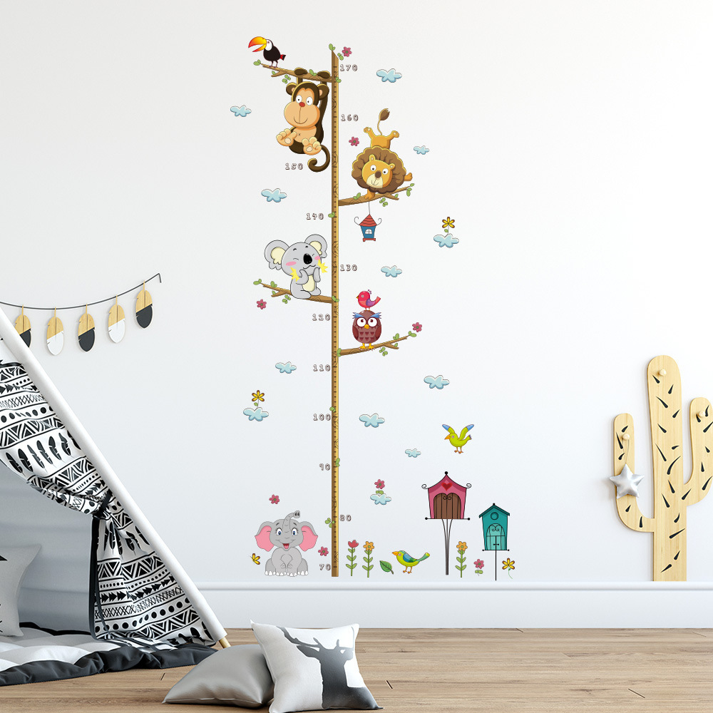 Removable Nursery Bedroom Living Room Decorative Kids Height Growth Chart Wall Sticker