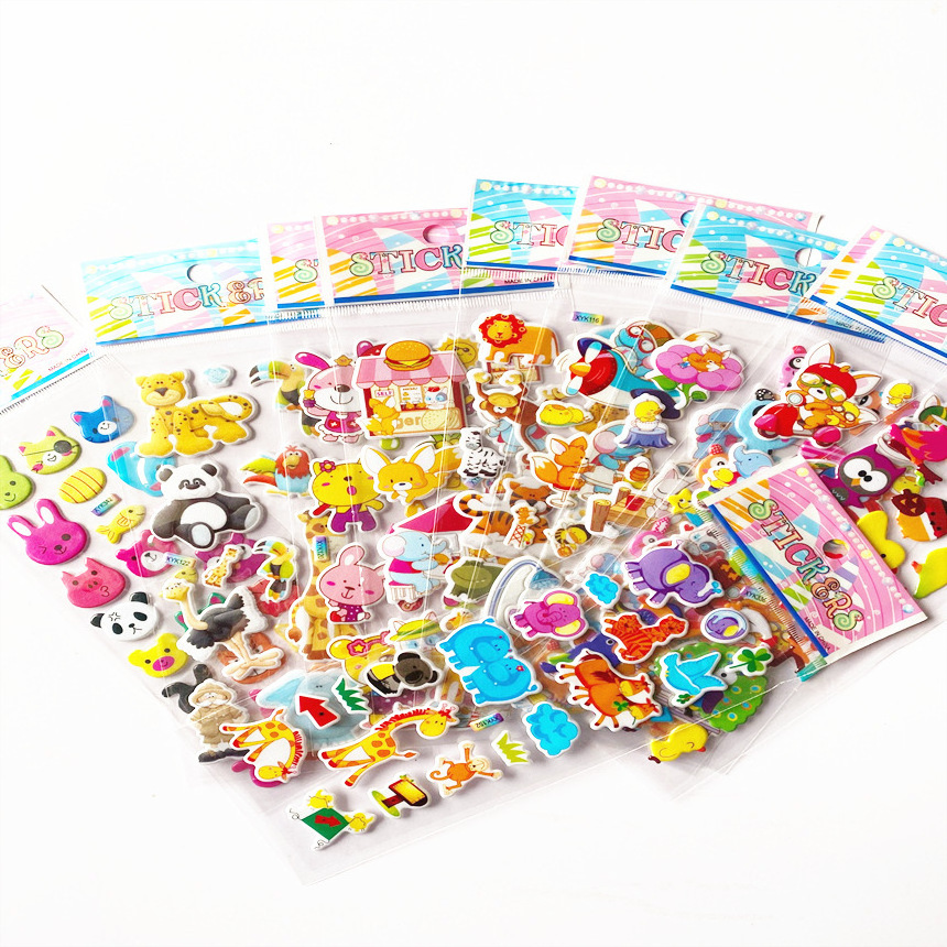 Good Reputation High Quality Puffy Sticker Book,cartoon Kids Gift Puffy Stickers in Bulk