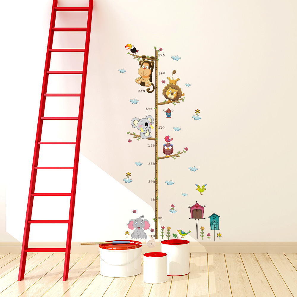 Removable Nursery Bedroom Living Room Decorative Kids Height Growth Chart Wall Sticker