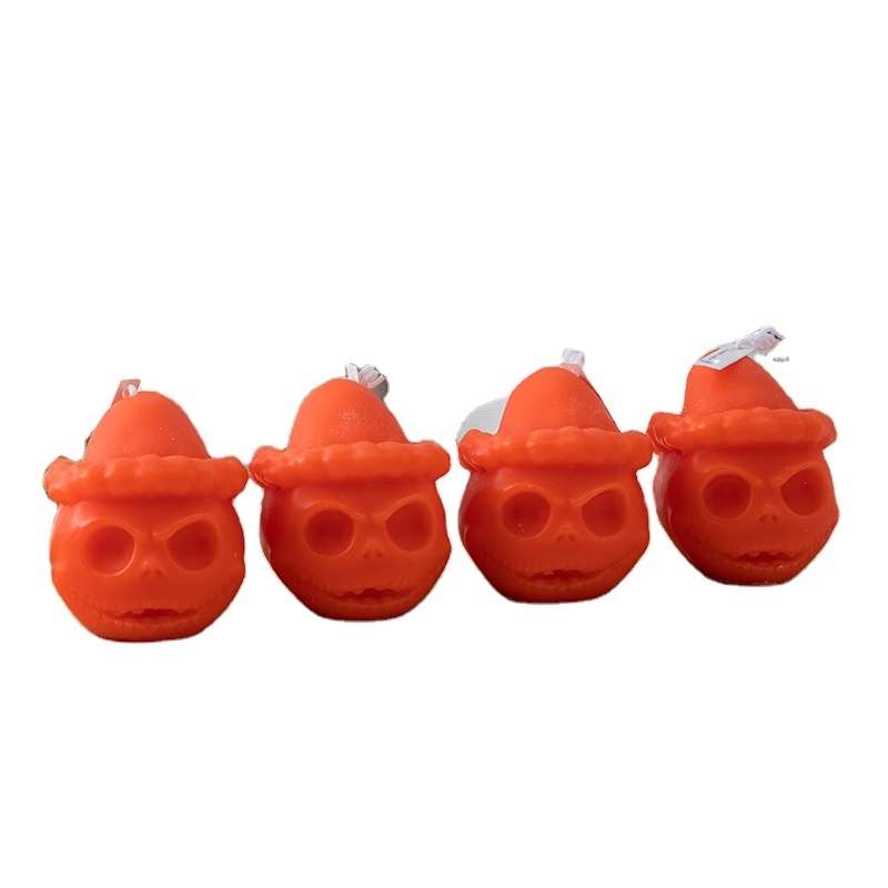 Good Quality Creative  Pumpkin Head Candle Home Decor Scented Candle for Halloween