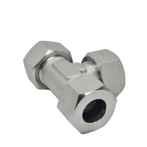 high quality metric heavy hydraulic hose adapter tee and fittings  manufacturer AD