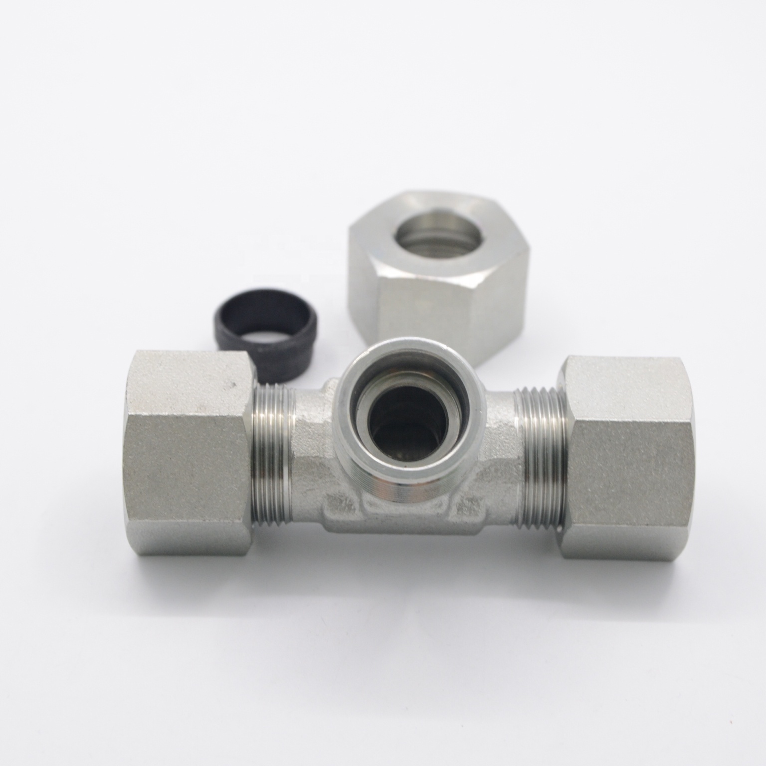 high quality metric heavy hydraulic hose adapter tee and fittings  manufacturer AD