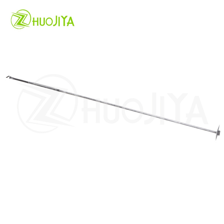 Zhuojiya Adjustable / Non Adjustable Overhead Line Powerling Fittings Stay Rod Electrical Earth Rod