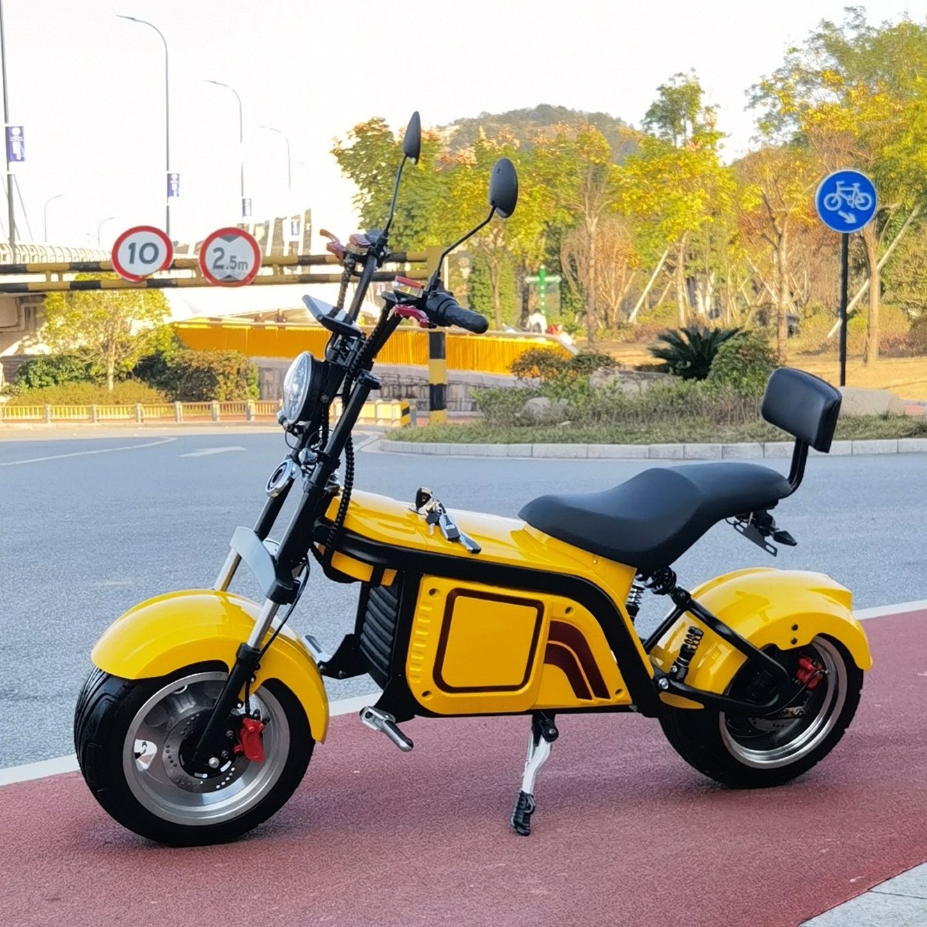 Emark EEC COC European Warehouse Sur Miku Electric Scooter Citycoco Wheel Tailg Electric Motorcycle