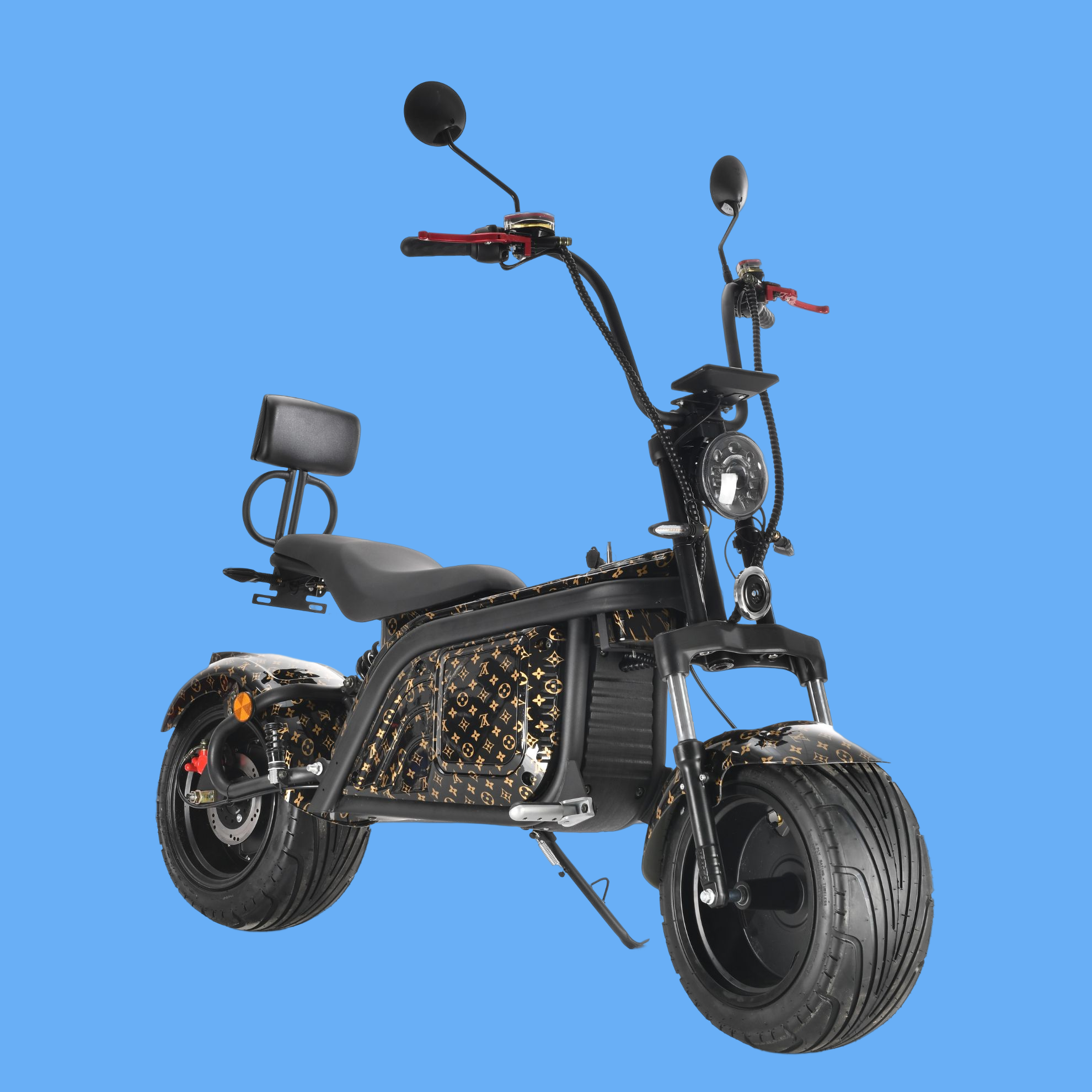 Moto Offroad Electrica Ski Kids Scooters And Essence Mopeds Scooter 150Cc Gas Wide Wheel Electric Drift Citycoco