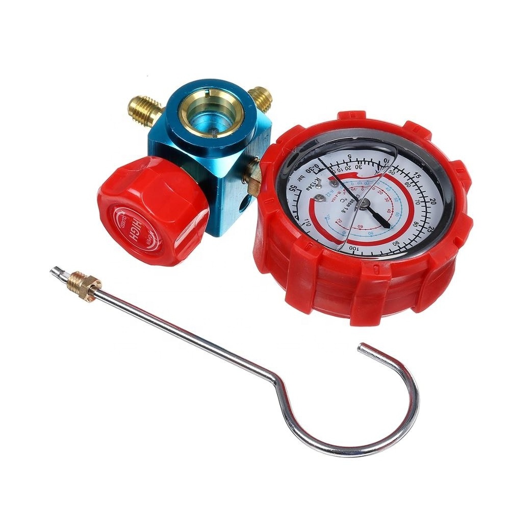 Air Conditioner Refrigerant Meter Manifold Digital Pressure Gauge 410*R22*R12*R134 Refrigerant Filling Device High-precision