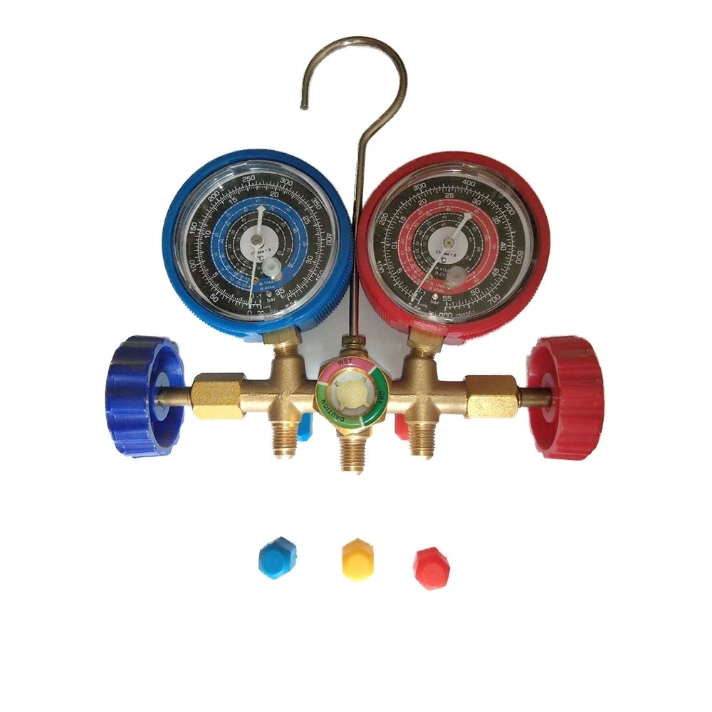 RefrigerationR410A R22 R404A R134a  manifold pressure gauge