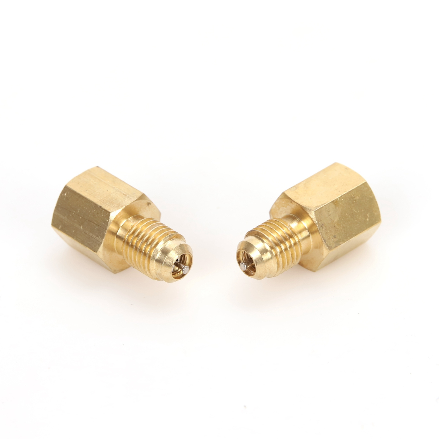 HVAC Air Conditioner Connector Brass Pipe Joint Refrigeration Male Female Thread Pipe Fitting