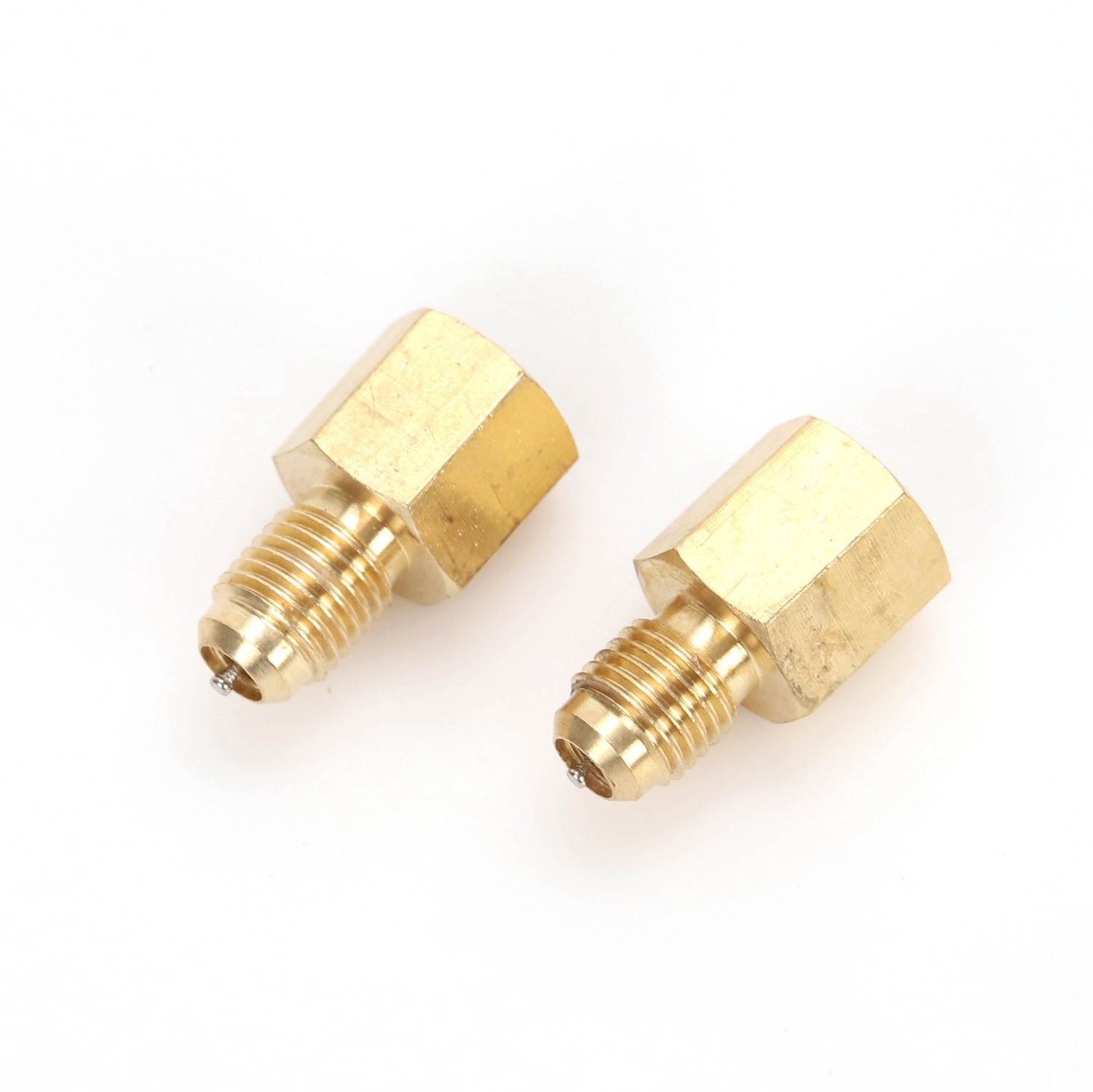 HVAC Air Conditioner Connector Brass Pipe Joint Refrigeration Male Female Thread Pipe Fitting