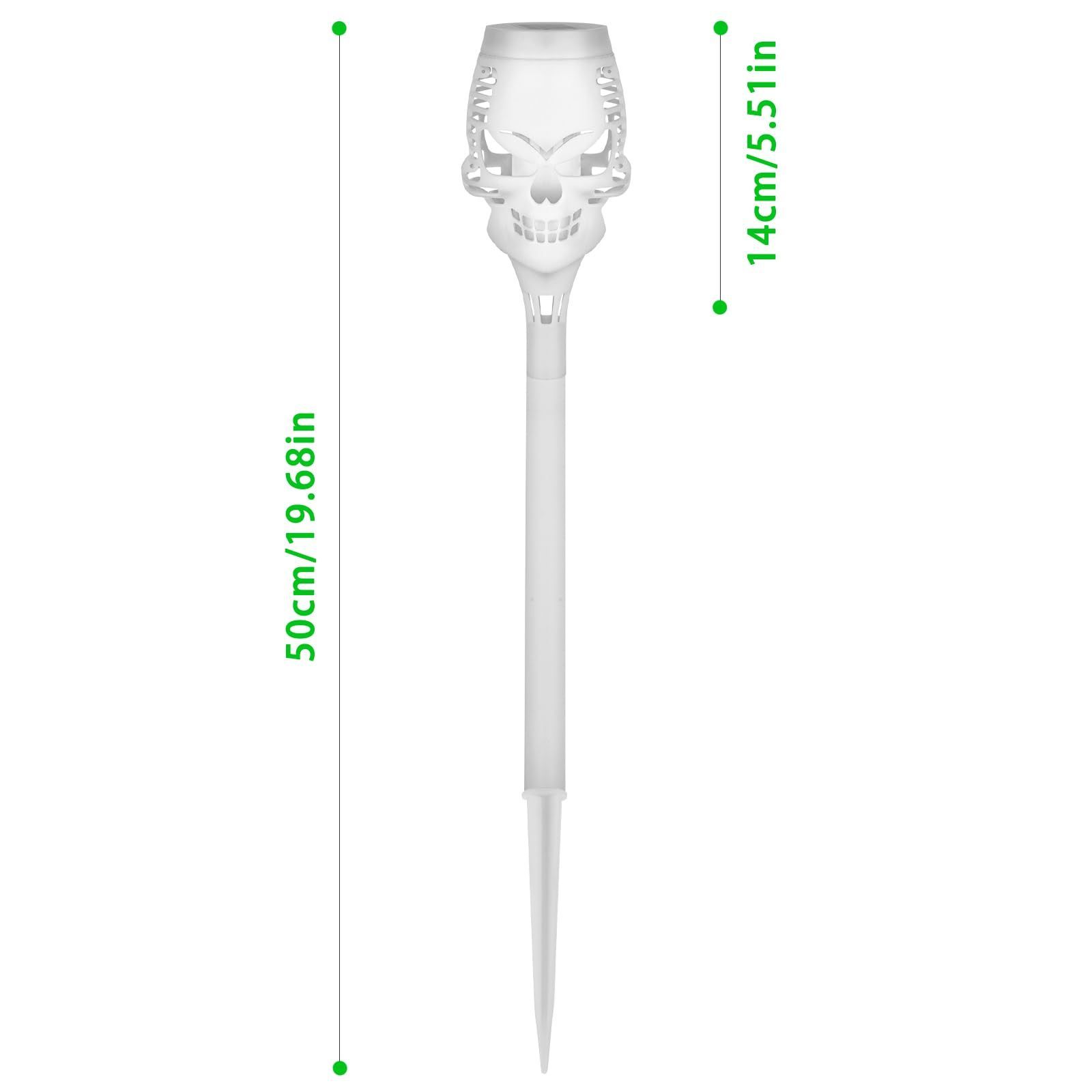 OEM IP65 Led Solar Flickering Flame Torch Lights Outdoor Landscape Courtyard Garden Decoration Lamp Balcony Dancing Skull Light