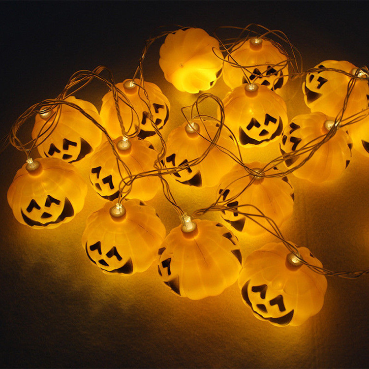 Halloween Christmas Decoration Lights Battery Operated 20 LED Fairy Lights 3D Pumpkin String Lights