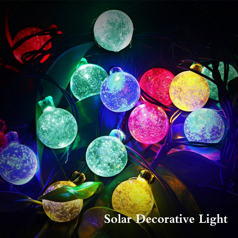 Outdoor Christmas Solar String Lights 21ft 10 LED Fairy Flower Blossom Decorative Light for Indoor Garden Patio Party Xmas Tree