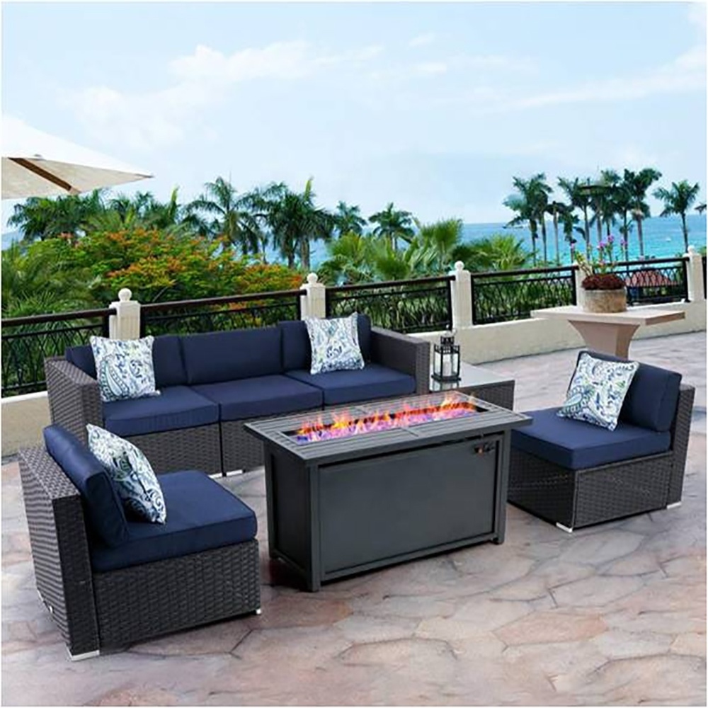 YIMO-81006 50000BTU  Modern  Style  Outdoor Gas Fire Pit Patio Heater