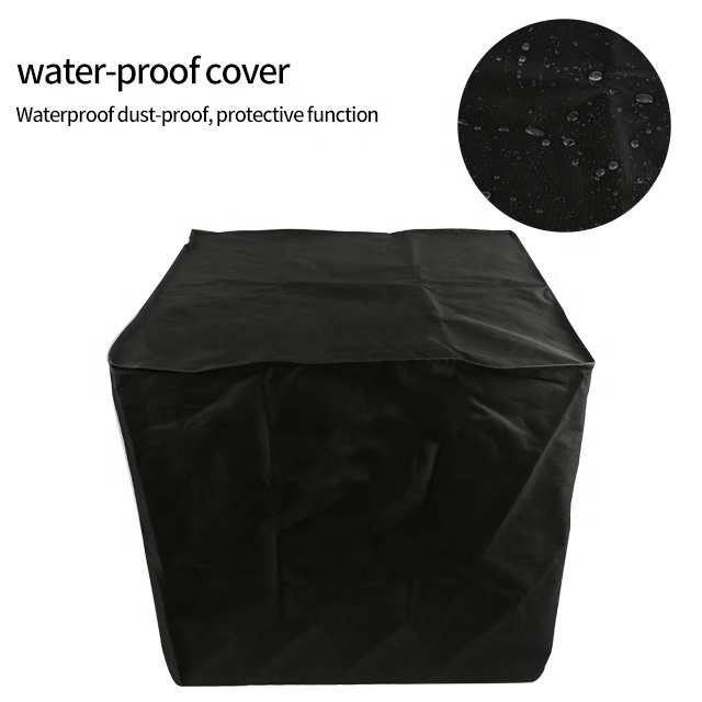 Fire Pit Cover Hot Sale Black Round Square Rectangle Shape Oxford Fire Pit Cover with Waterproof