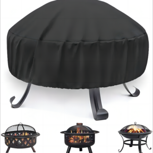 Hot Sale Fire Pit Cover Black Round Square Rectangle Shape Oxford Fire Pit PVC Cover with Waterproof cloth