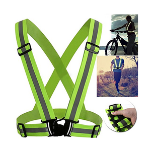 Hi Vis Custom Safety Reflective Vest Belt Running Cycling Safety Reflective Vest