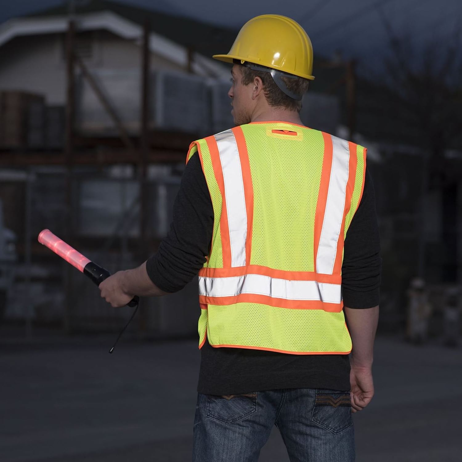 ANSI Class 3 Tear Away Quick Release Reflective Vest Security Black Safety Vest Roadway Working Hi Vis Vest