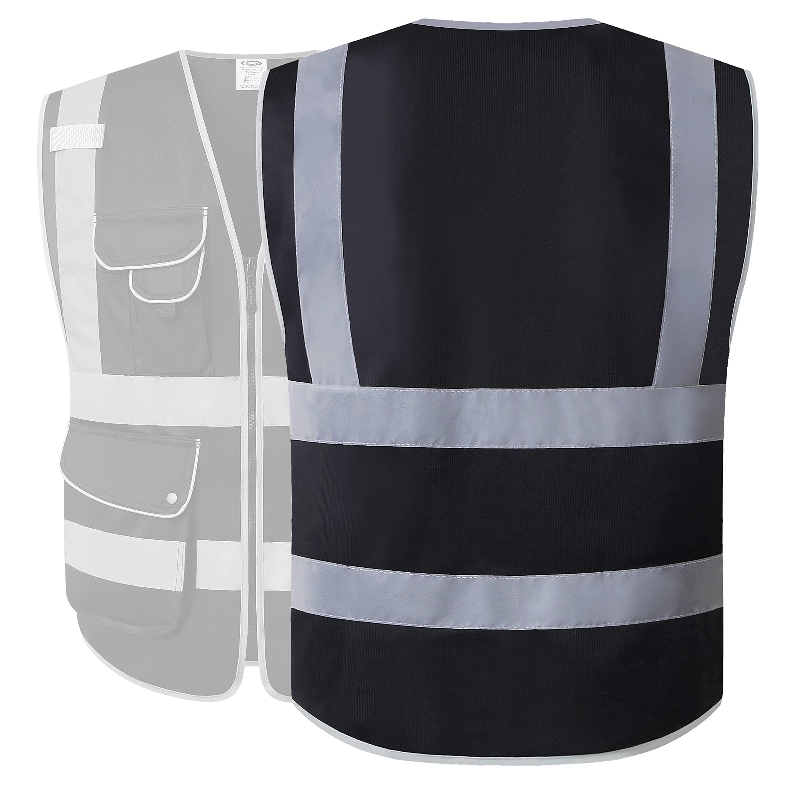 Reflective Safety Clothing Personal Construction Jacket High Visibility Strip Hi Vis Work Security Reflective Safety Vest