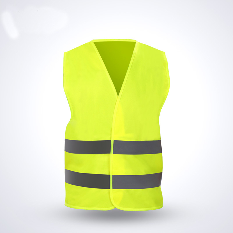 Hi Vis Reflective Road Safety vest Men Yellow Polo Orange Strap Glory Color high visibility clothing