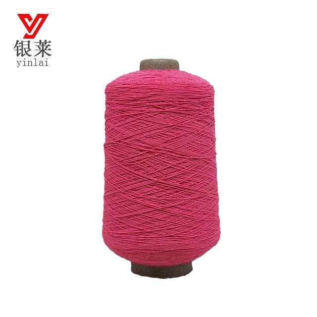 yarn manufacture 2018 yinlai recycle thick thread machine knitting elastic latex covered yarn