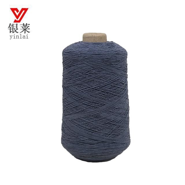 yarn manufacture 2018 yinlai recycle thick thread machine knitting elastic latex covered yarn