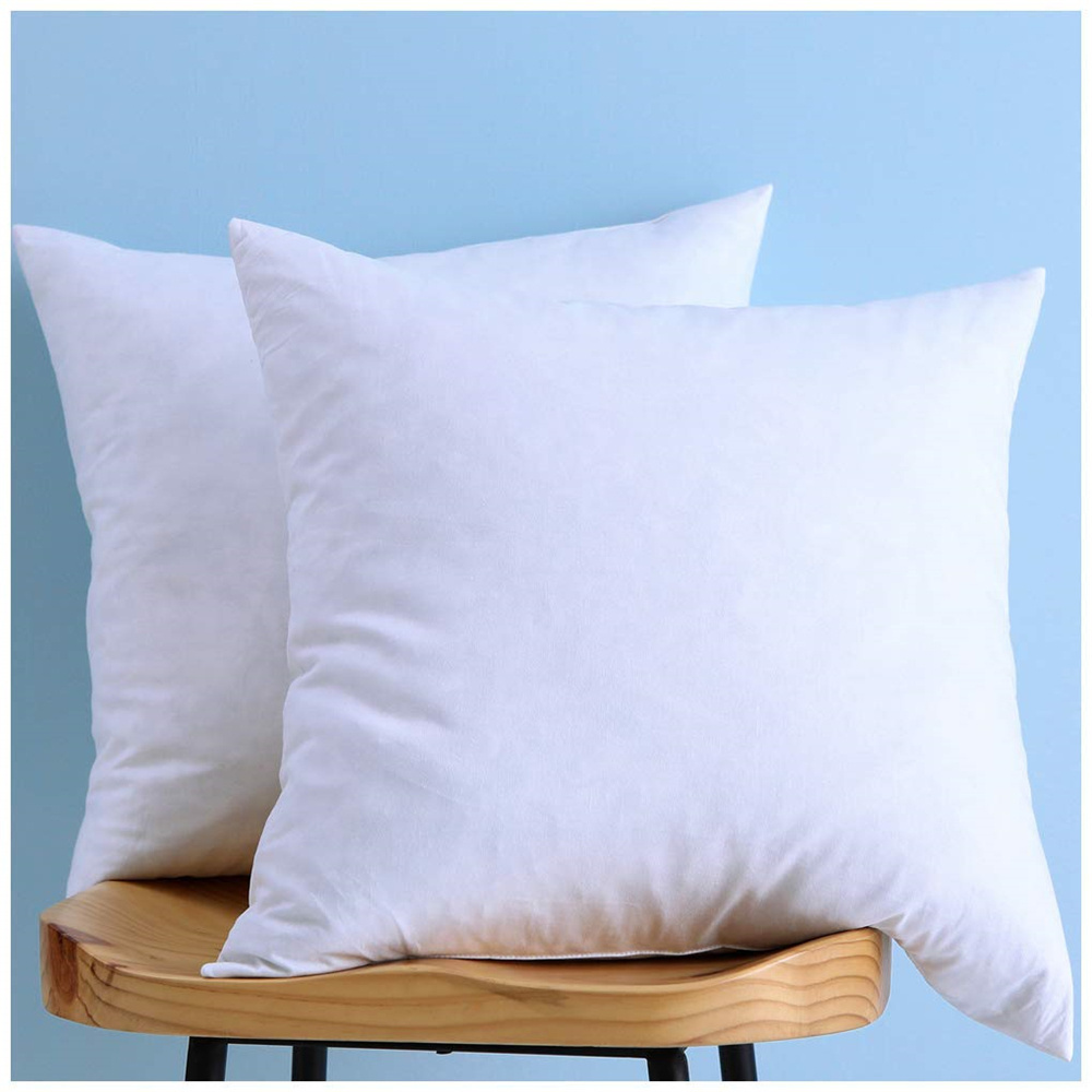 White duck 95% feather 5% down cushion pad pillow insert