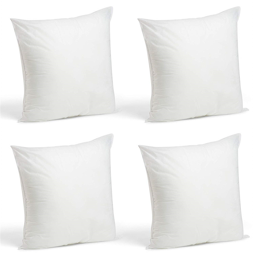 White duck 95% feather 5% down cushion pad pillow insert