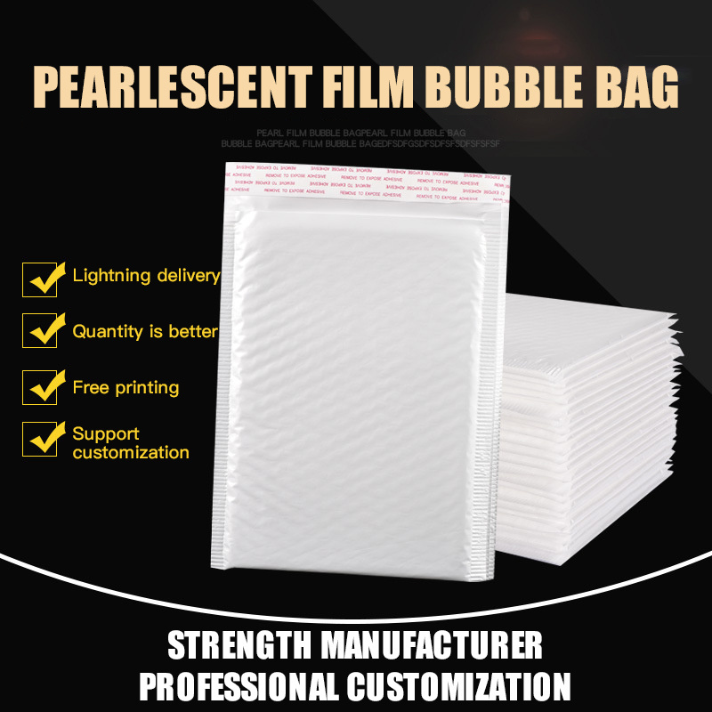 Customized Printed Poly Air Bubble Mailer Bag Pink Mailing Bags / Shock Resistant Packaging Bubble Padded Envelope