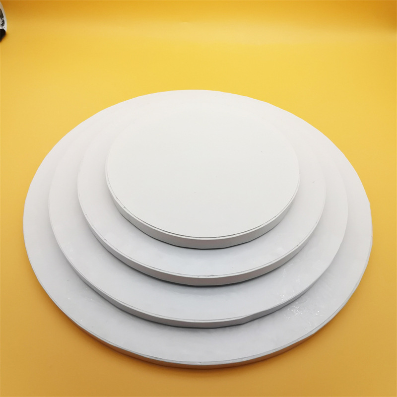 White Grape Leaf Pattern 12mm Corrugated Cake Bottom Tray 8 Inch Cake Base Board Paper Plates Bowls