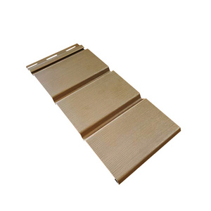 Modern Wood Grain Laminate Vinyl Soffit Board Ceiling Panels Decorative Interior PVC Soffit For Office Building