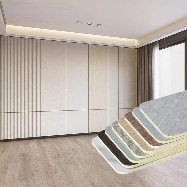 high quality decorative wall covering panels provide project design bamboo wood fiber pvc wall panel