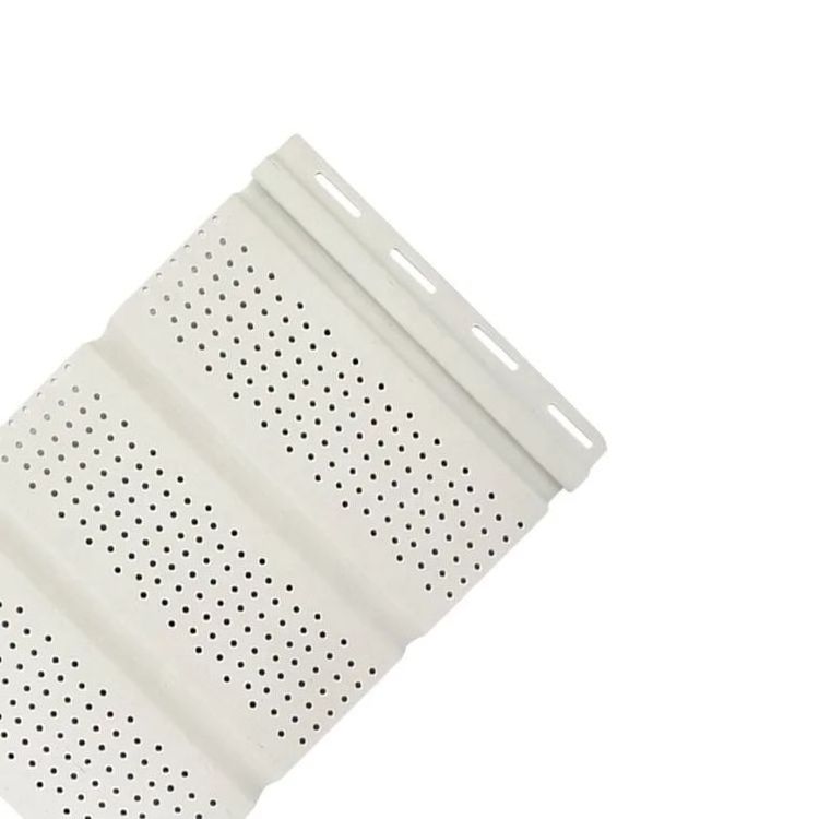 Dyed or laminate UV protection Perforated Vinyl Vented pvc panel pvc soffit ceiling panels