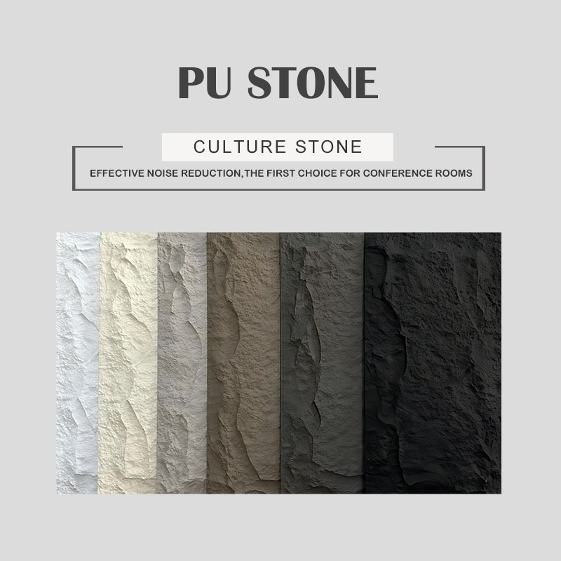 wholesale PU faux stone wall panel polyurethane stone panel 3d pu stone panel wall