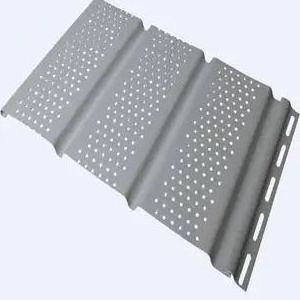 Dyed or laminate UV protection Perforated Vinyl Vented pvc panel pvc soffit ceiling panels