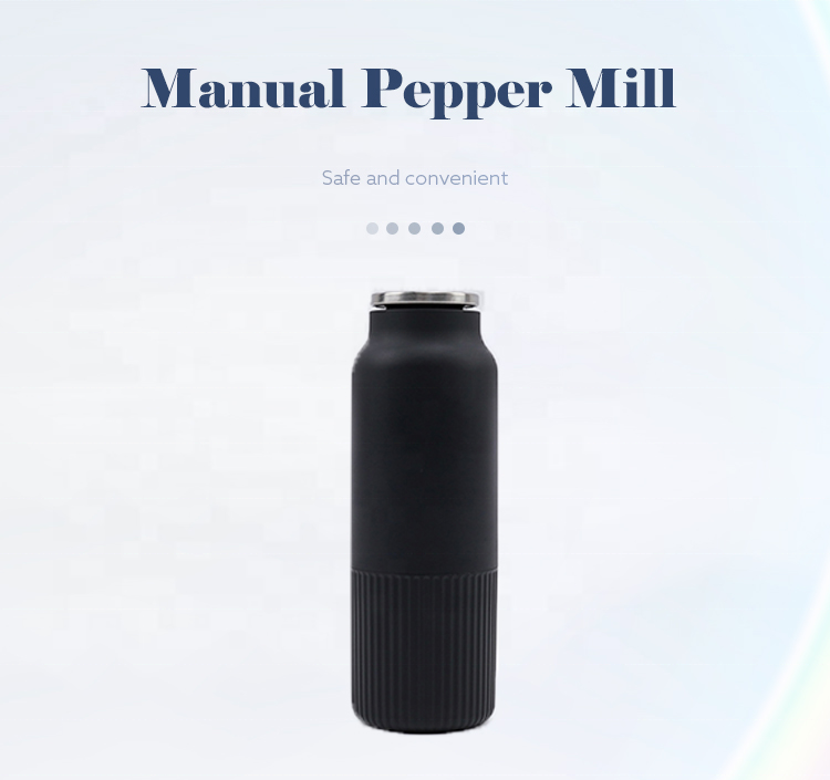 Adjustable Ceramic Core Manual Dry Spice Sea Salt and Pepper Mill Grinder For Kitchen Restaurant