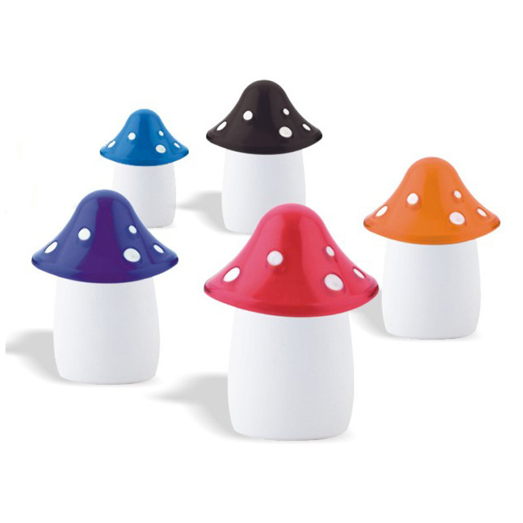 Wholesale Colorful Cute Unique Mushroom Shaped Kitchen Manual Dry Spice Sea Salt and Pepper Mill Grinder