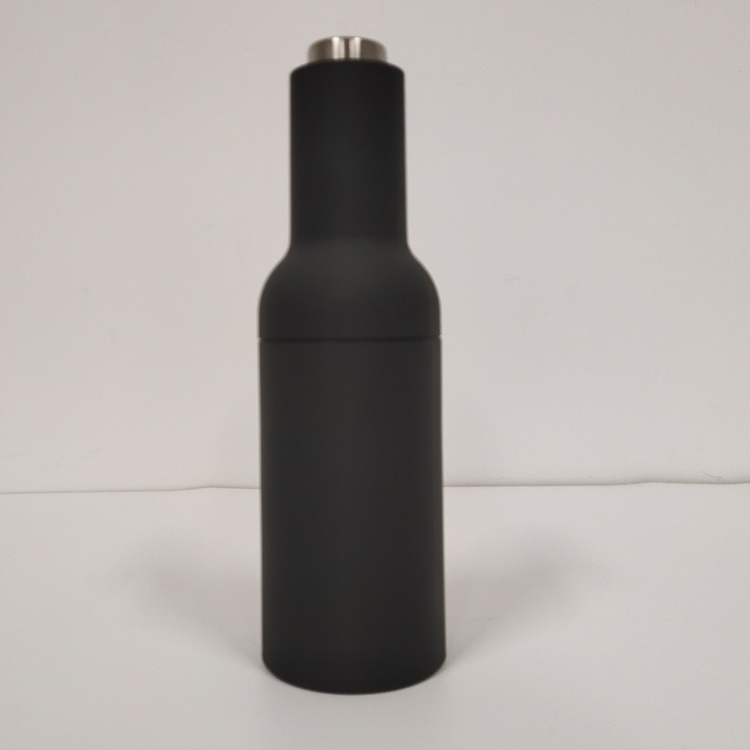 Wholesale Soft Feel Automatic Gravity Salt and Pepper Bottle Grinder Electric Ceramic Core Mill Shaker with Steel Lid