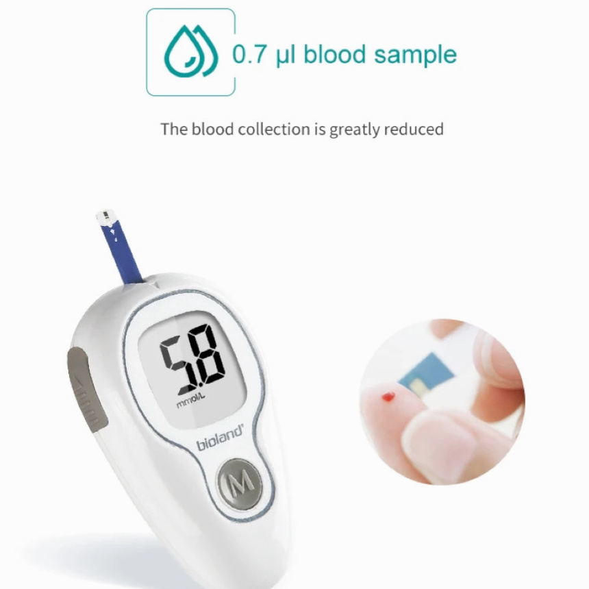 YTD Wireless Medical Blood Sugar Monitor Digital Smart Glucometro Glucometer Blood Glucose Meter with Diabetic Test Strips