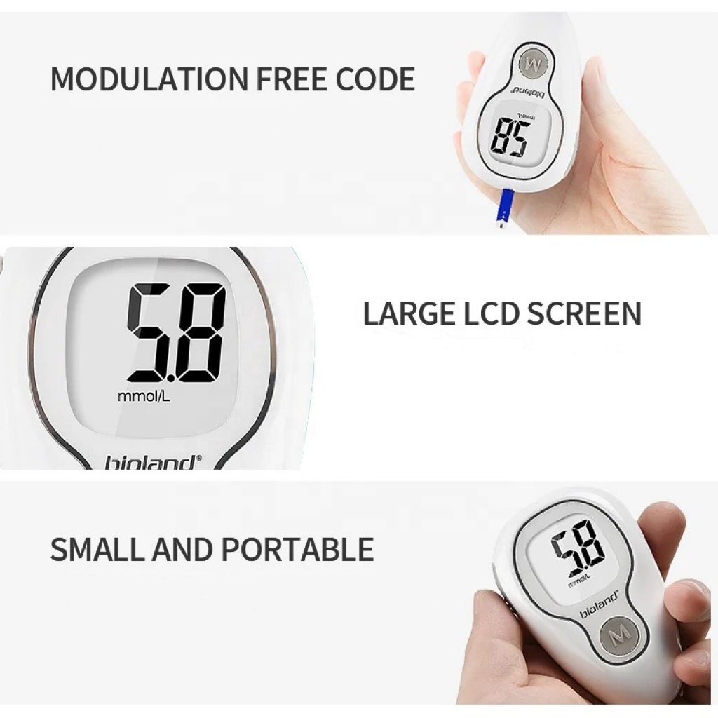 YTD Wireless Medical Blood Sugar Monitor Digital Smart Glucometro Glucometer Blood Glucose Meter with Diabetic Test Strips