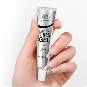 Hot sale New Upgraded Formula 30g Solid Nail Tips Gel Long Lasting Super Strong Adhesive Nail Glue Gel for Press on Nails