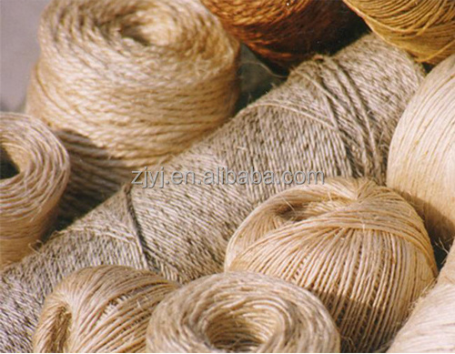 quality rope 1 ply 1mm hand knitting sisal yarn natural raw fiber twine biodegradable string craft cord for packageing