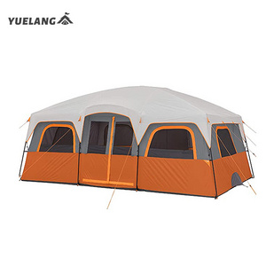 2022 latest version Family tent Double Layer Leisure 2 Room 8 10 Person Camping tent Cabin House Shape Tent