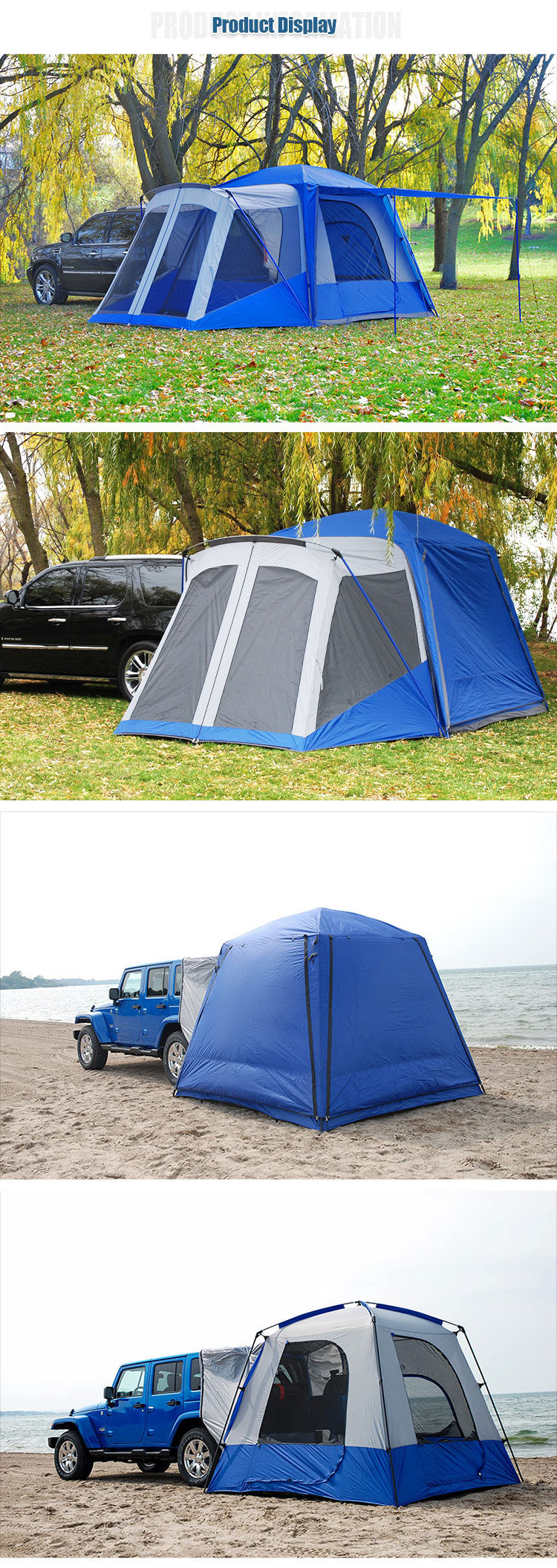 2022 Hot Selling Portable SUV Tent Tailgate Shade Car Tent Canopy for Outdoor tent Camping Car Travel