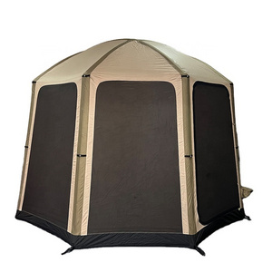 Six Angle inflatable tent outdoor rain and sun protection beach camping tent large space simple luxury pergola awning