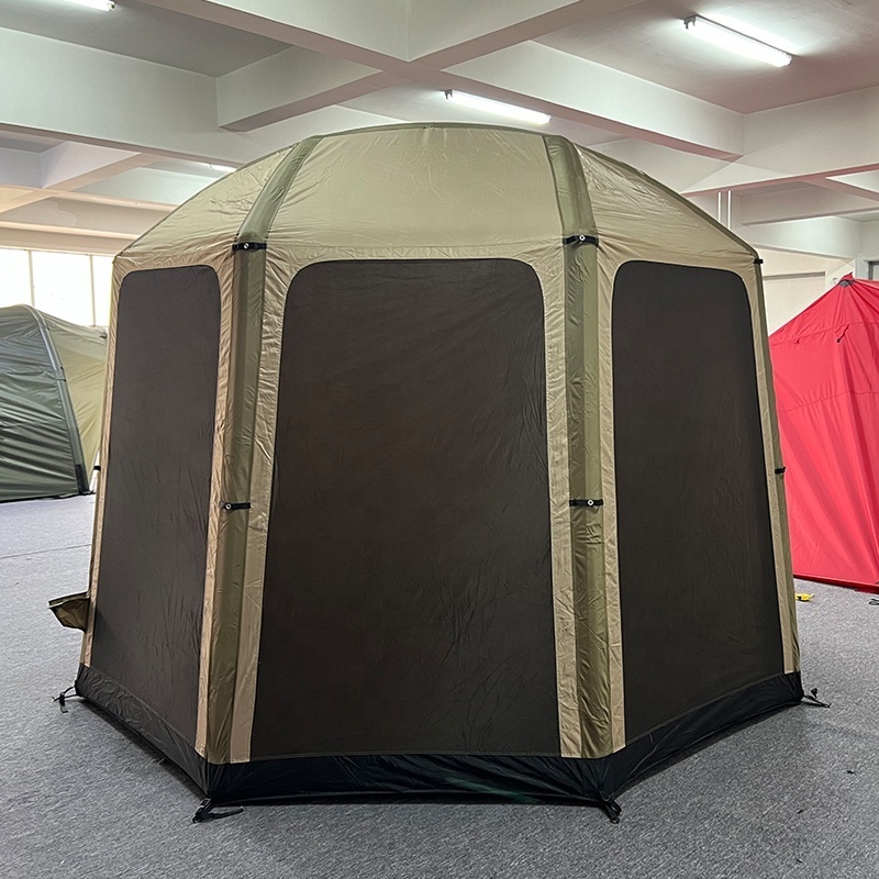 Six Angle inflatable tent outdoor rain and sun protection beach camping tent large space simple luxury pergola awning