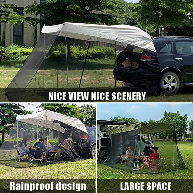 2022 Hot Selling Portable SUV Tent Tailgate Shade Car Tent Canopy for Outdoor tent Camping Car Travel