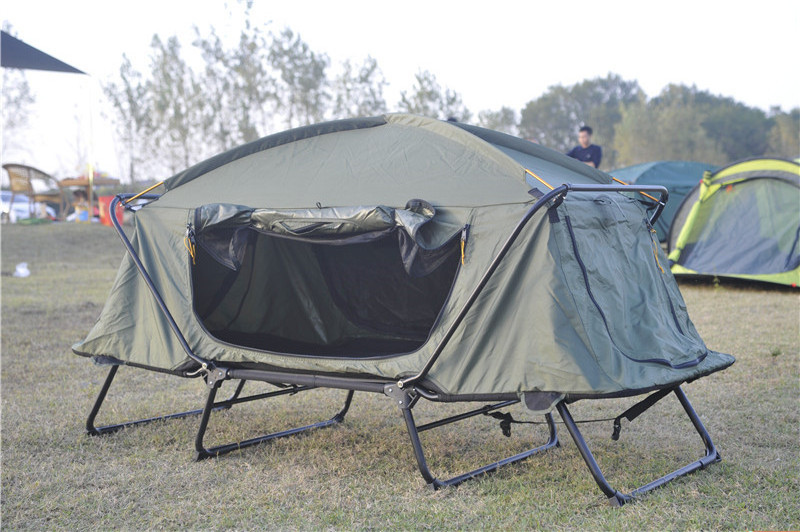 Wholesale High Quality Outdoor Tent Bed Folding Camping Tent Cot  Waterproof Tent Cot For 2 Person